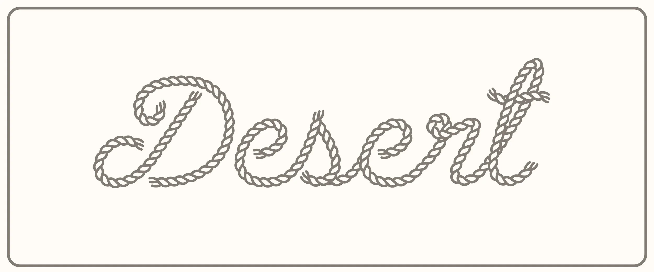 Desert Rope Typeface