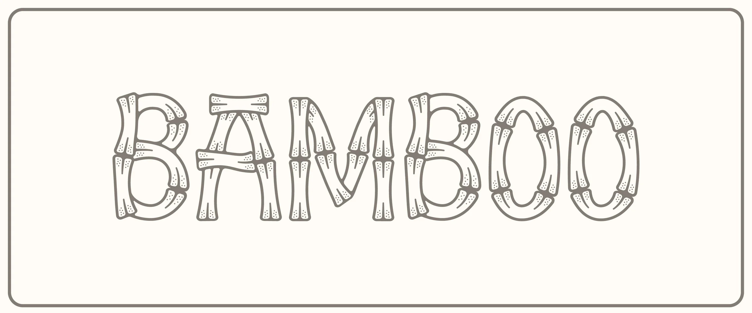 Hawaiian Bamboo Font Bundle