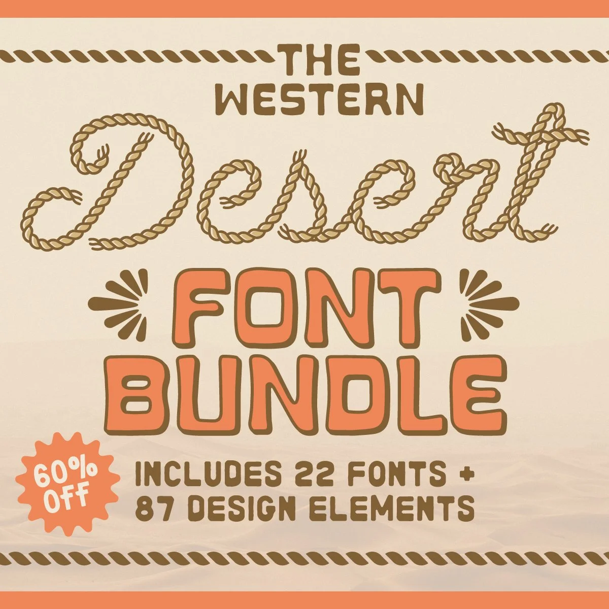 The Western Desert Font Bundle