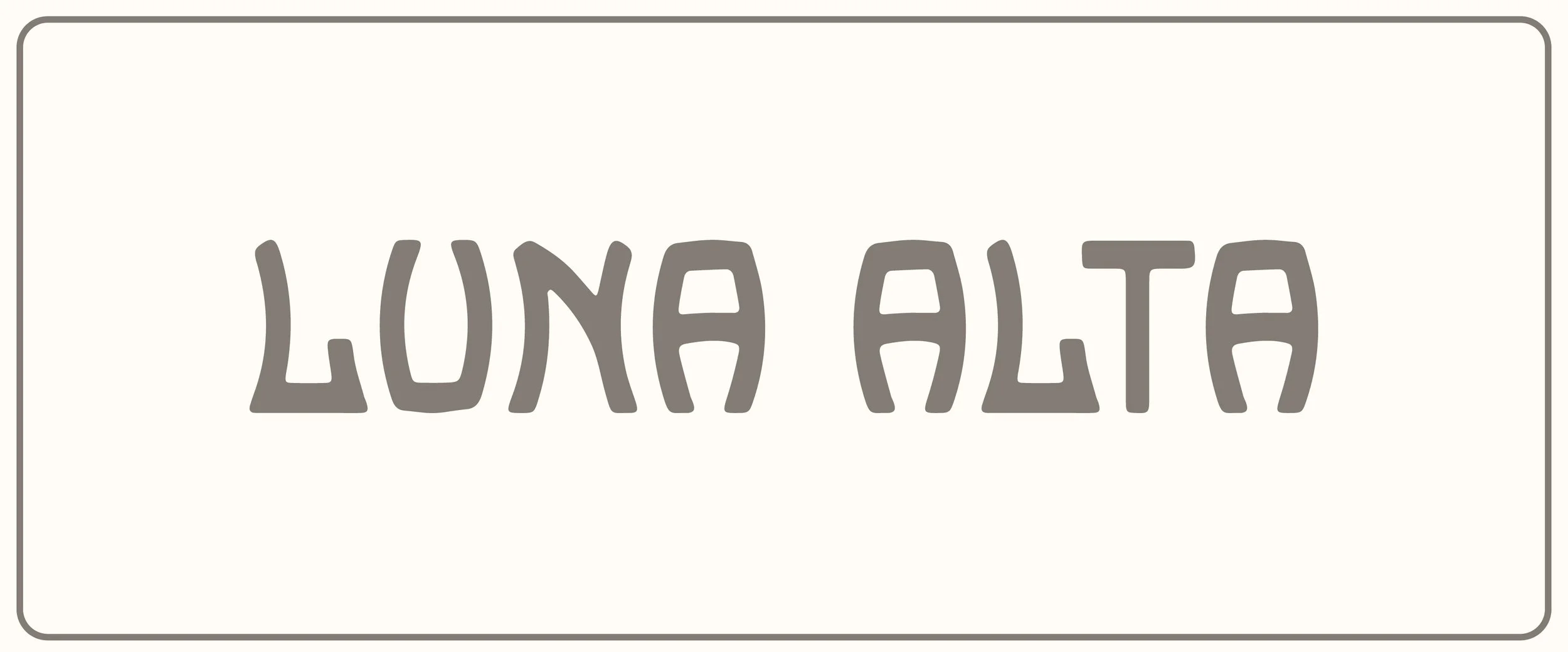 Luna Alta Typeface