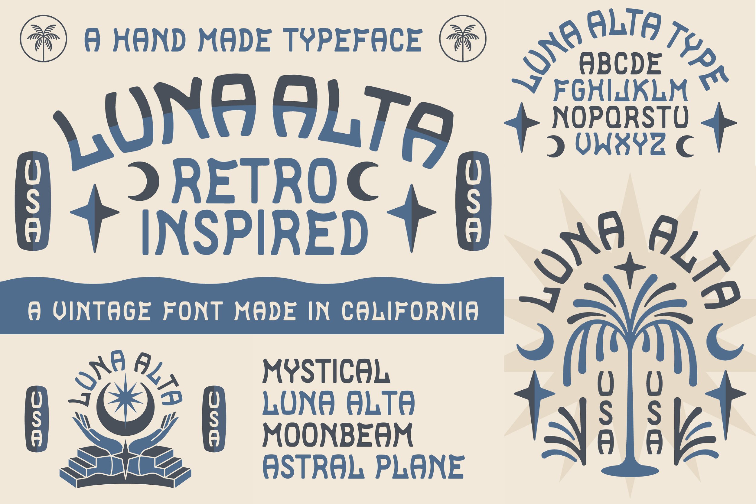 Summer Sun Font Bundle-Luna Alta Typeface.jpg