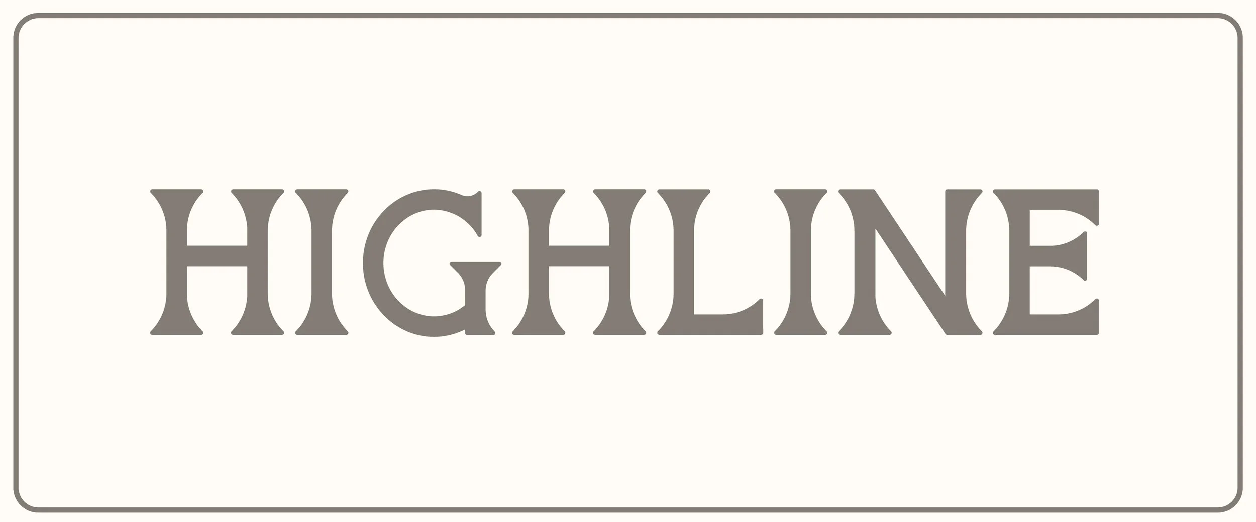 Highline Typeface