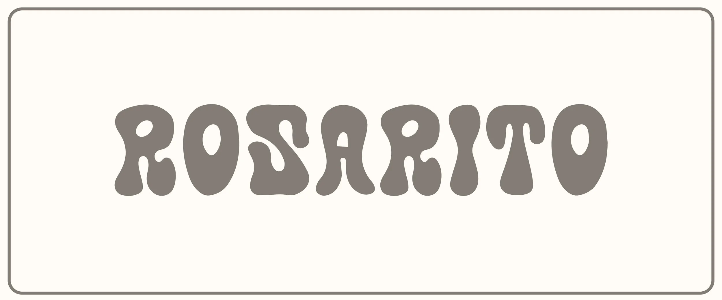 Rosarito Typeface