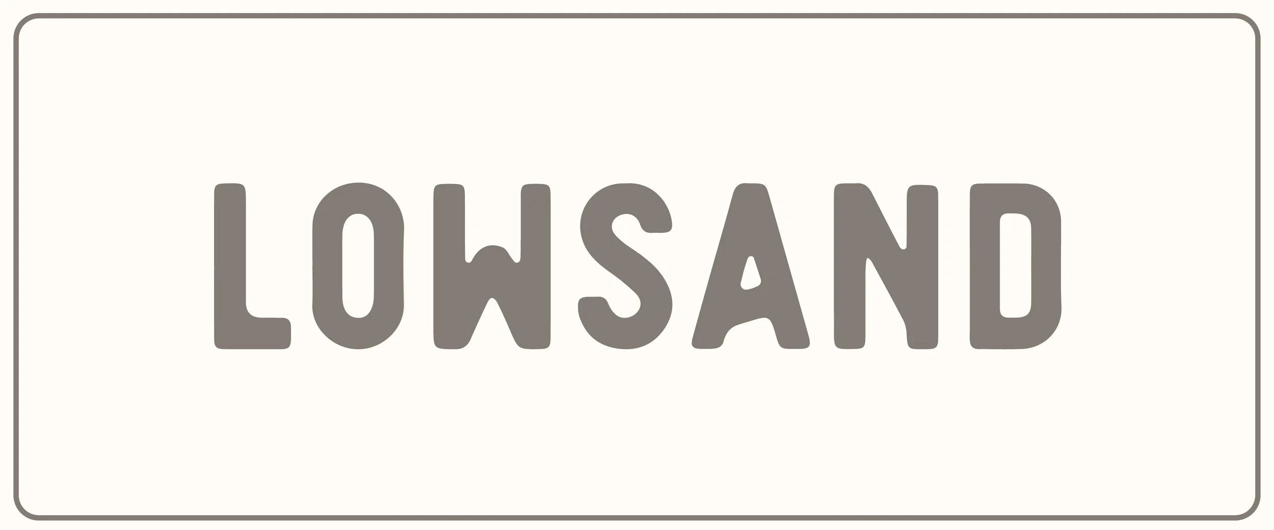 Lowsand Typeface