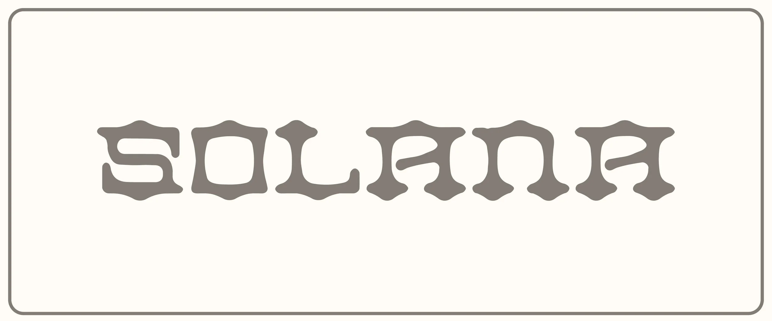 Solana Typeface