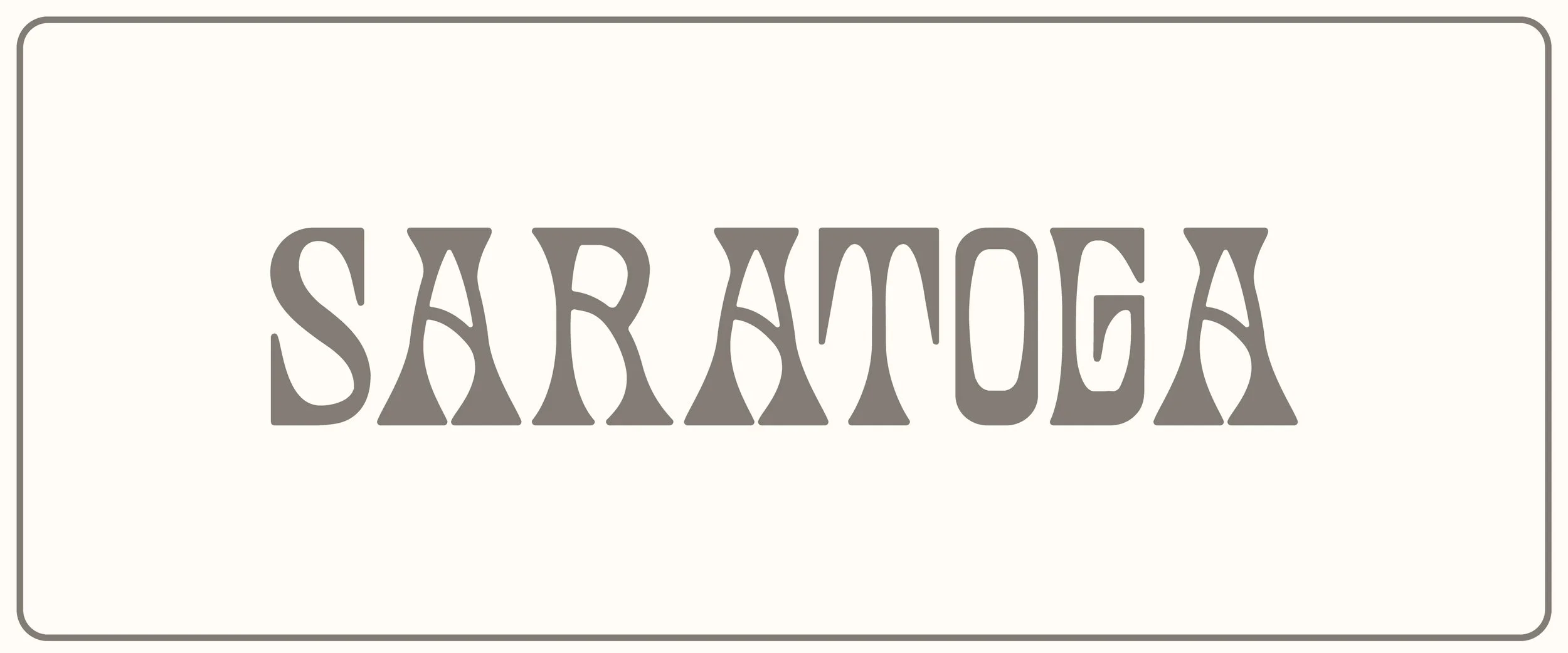 Saratoga Typeface