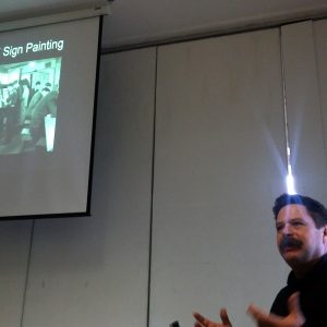 Sean Starr speaking at the Limerick School of Art & Design, Limerick, Ireland.