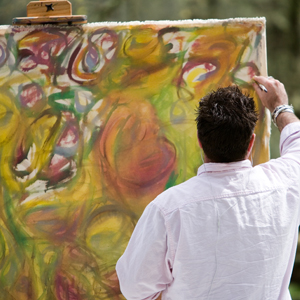 Painting at Zahtila Vineyards
