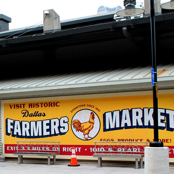 Dallas Farmer's Market Billboard Signs