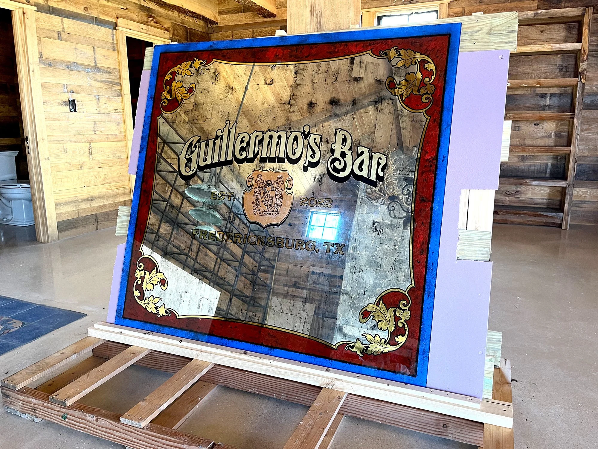 Custom Mirror: Guillermo’s Bar