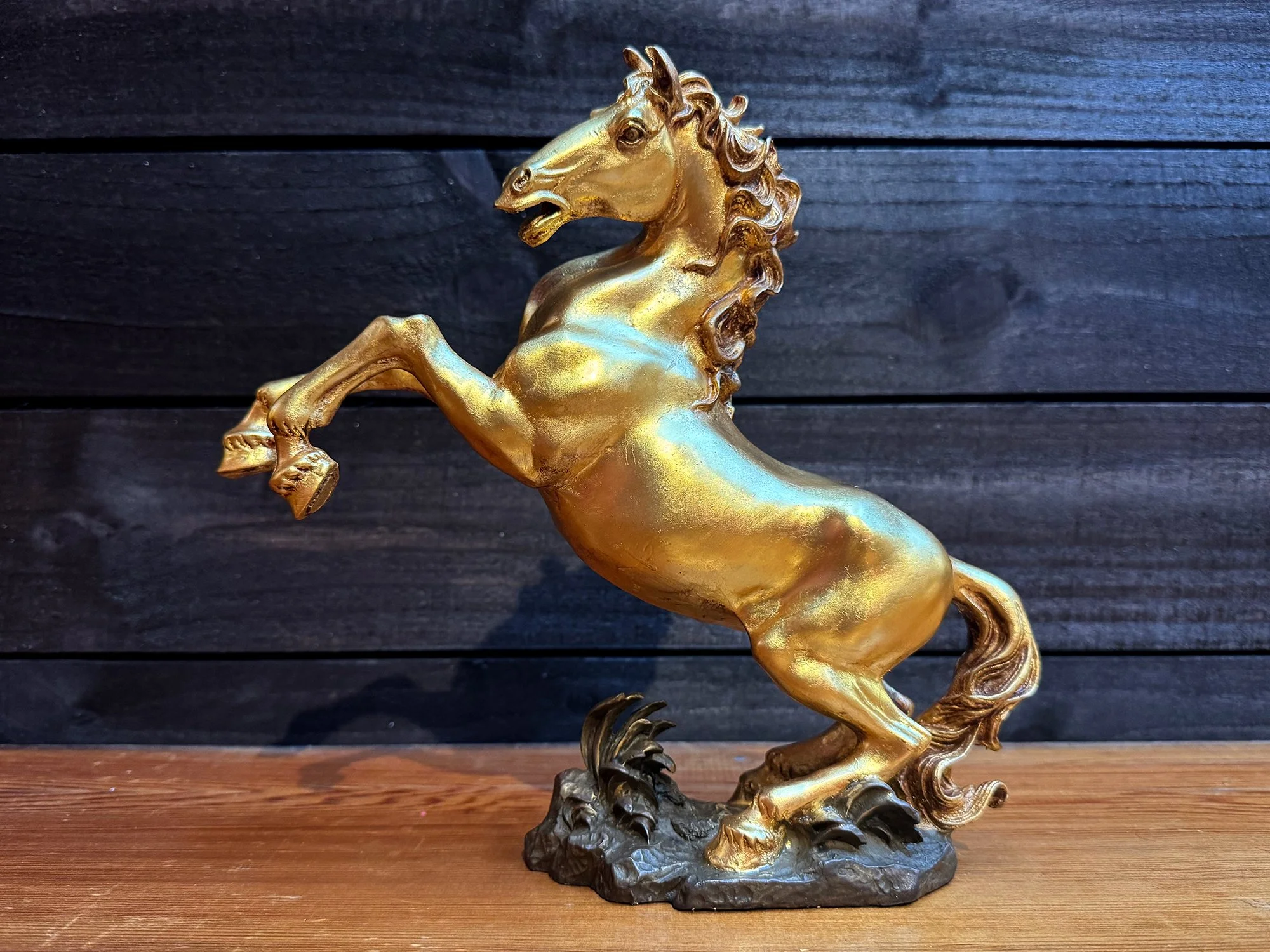 Gilded Bronze Horse Statue
