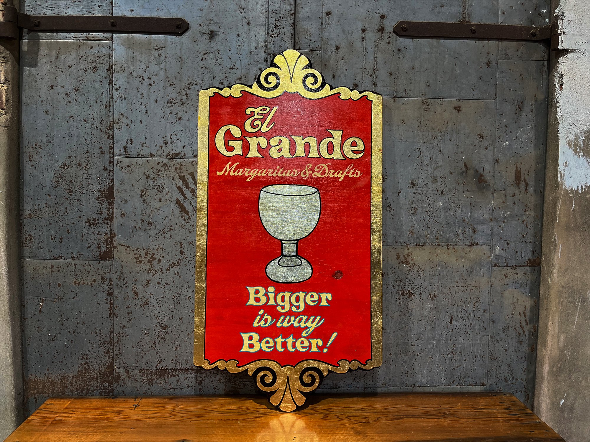 Hand Painted Wood Signs: El Grande Margaritas
