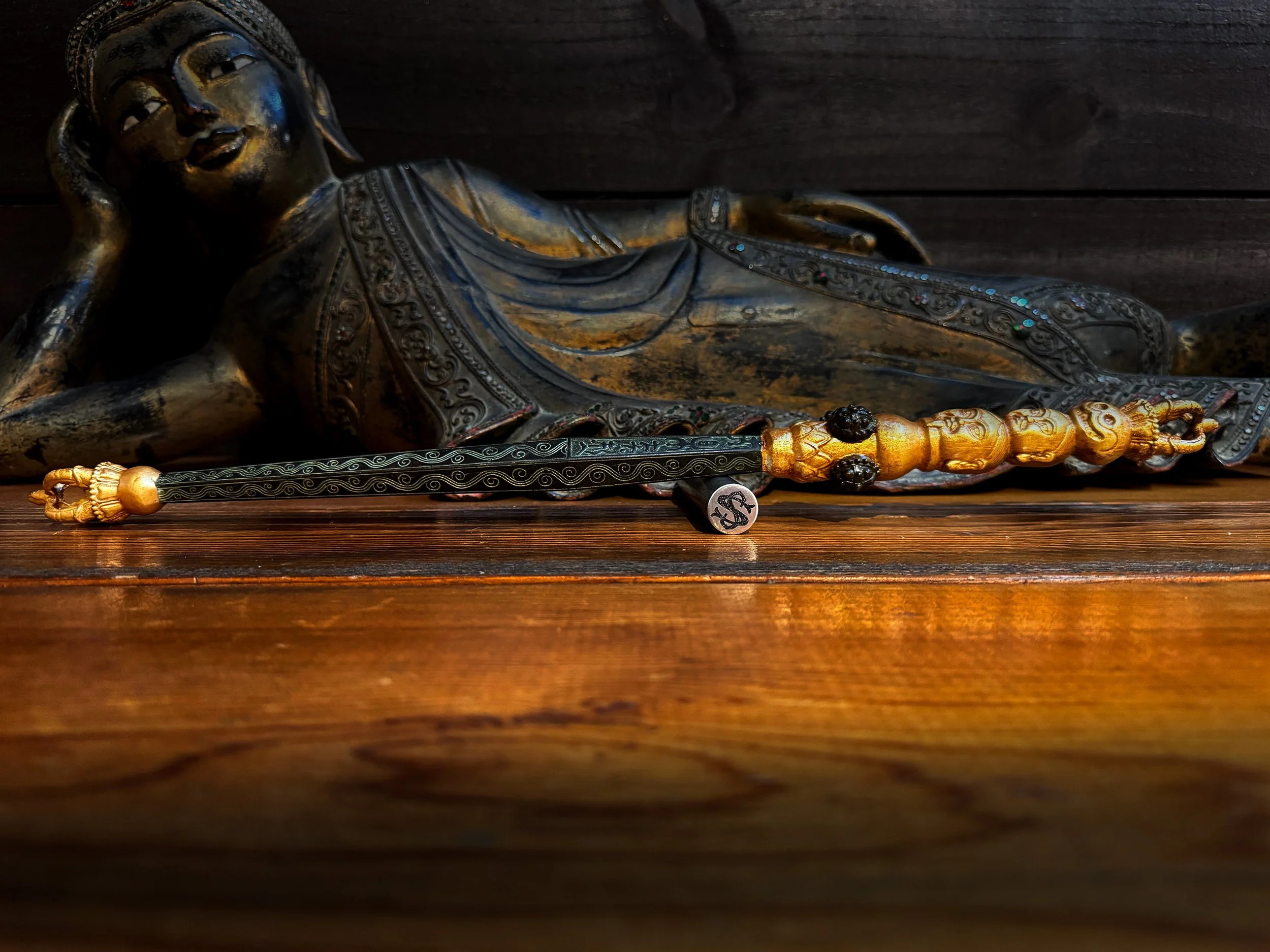 Statuary Gilding: Tibetan Khatvanga