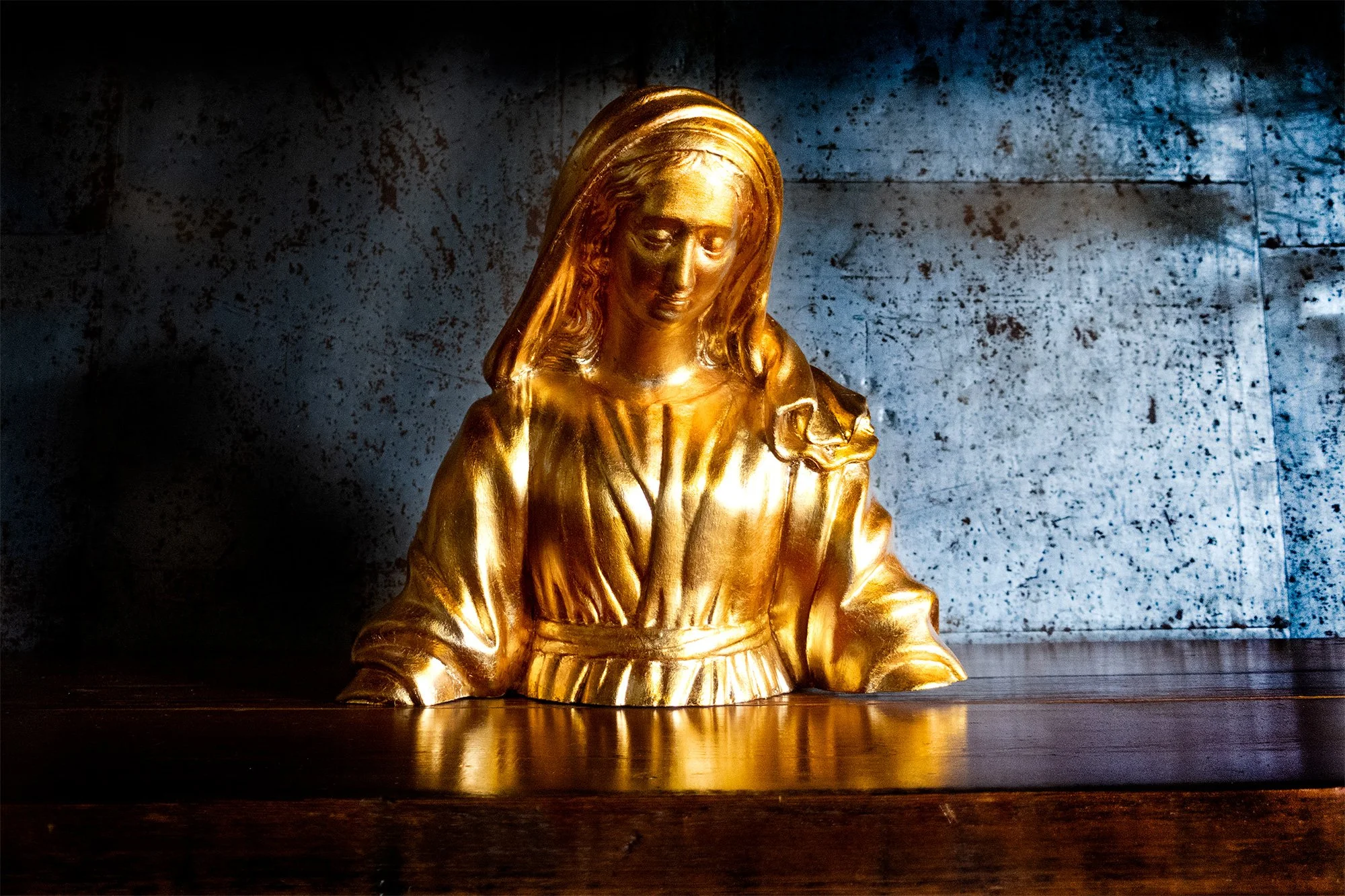Statuary Gilding: Virgin Mary Bust