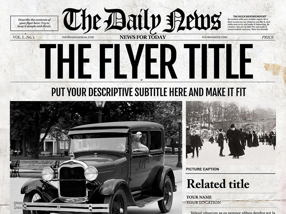 Newspaper Designers Newspaper Templates For Word Google Docs Photoshop Indesign And More