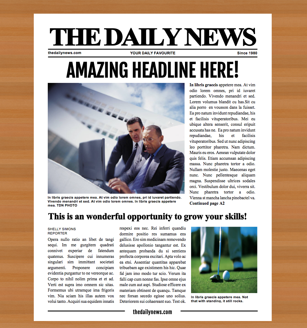 Newspaper Designers Newspaper Templates For Word Google Docs Photoshop Indesign And More