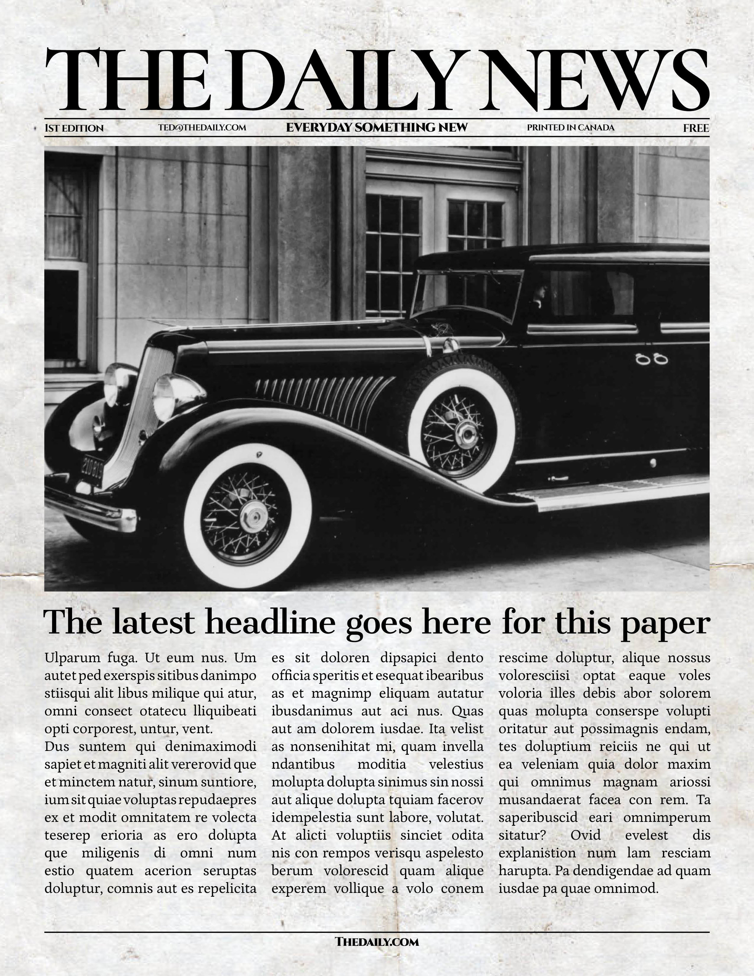 Newspaper Designers - Newspaper Templates for Word, Google Docs With Regard To Old Newspaper Template Word Free