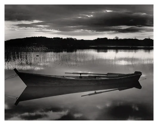 Quiet Night and Wood Boat
