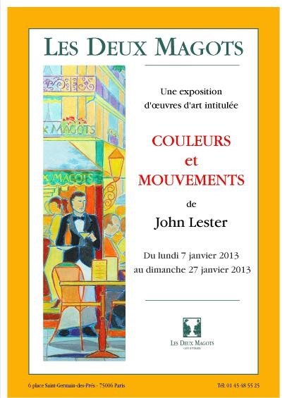 Exhibition Poster, Les Deux Magots
