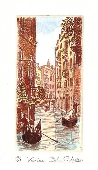 Venice Canal and Gondolas