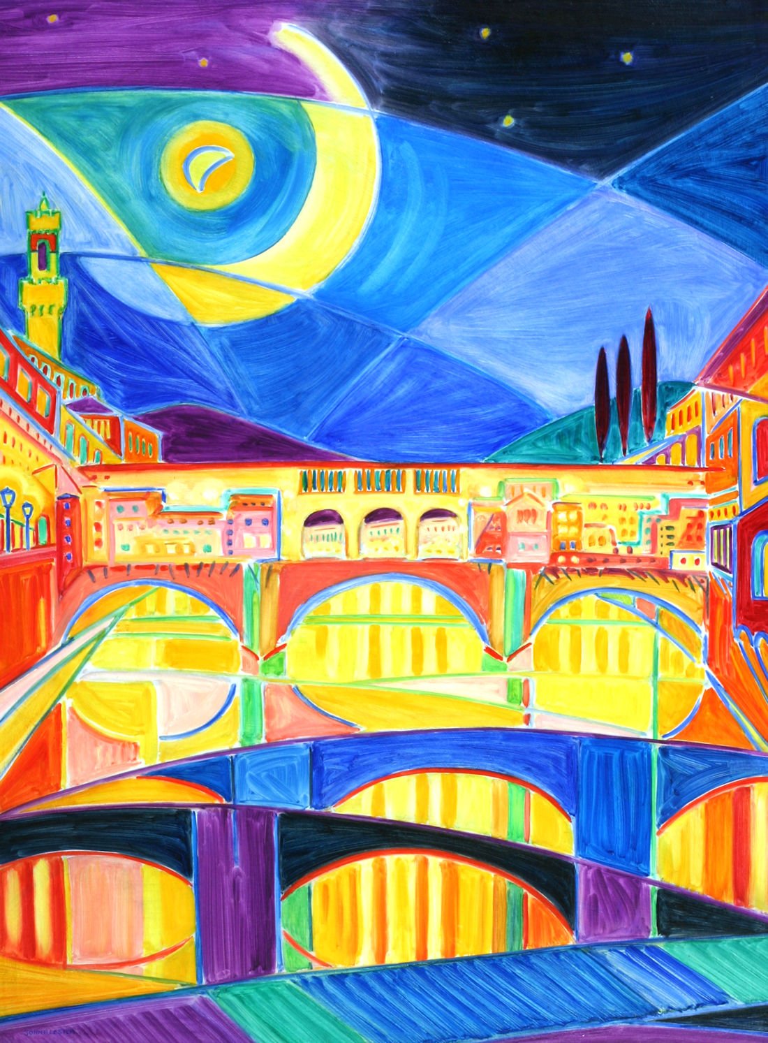 SOLD. Moonlight, Florence