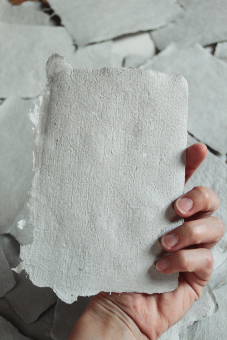 Making Paper with Newspaper and Fabric Scraps — SARAH KIRSTEN