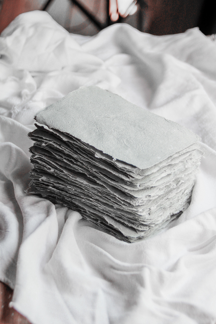 Making Paper with Newspaper and Fabric Scraps — SARAH KIRSTEN