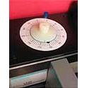 Gypsum crystal assembly in the magnet.