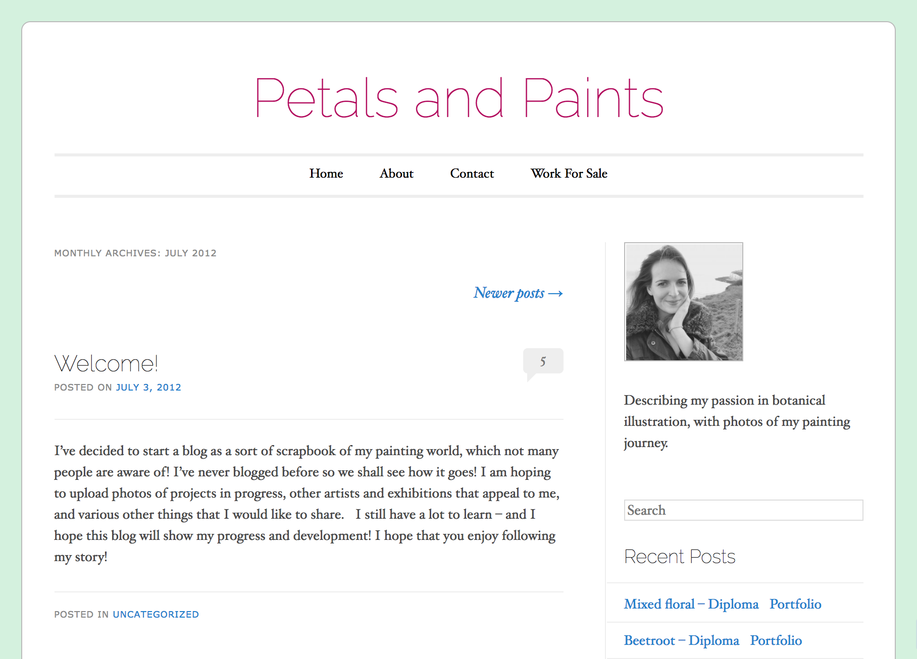 Petals & Paints, circa 2012. 
