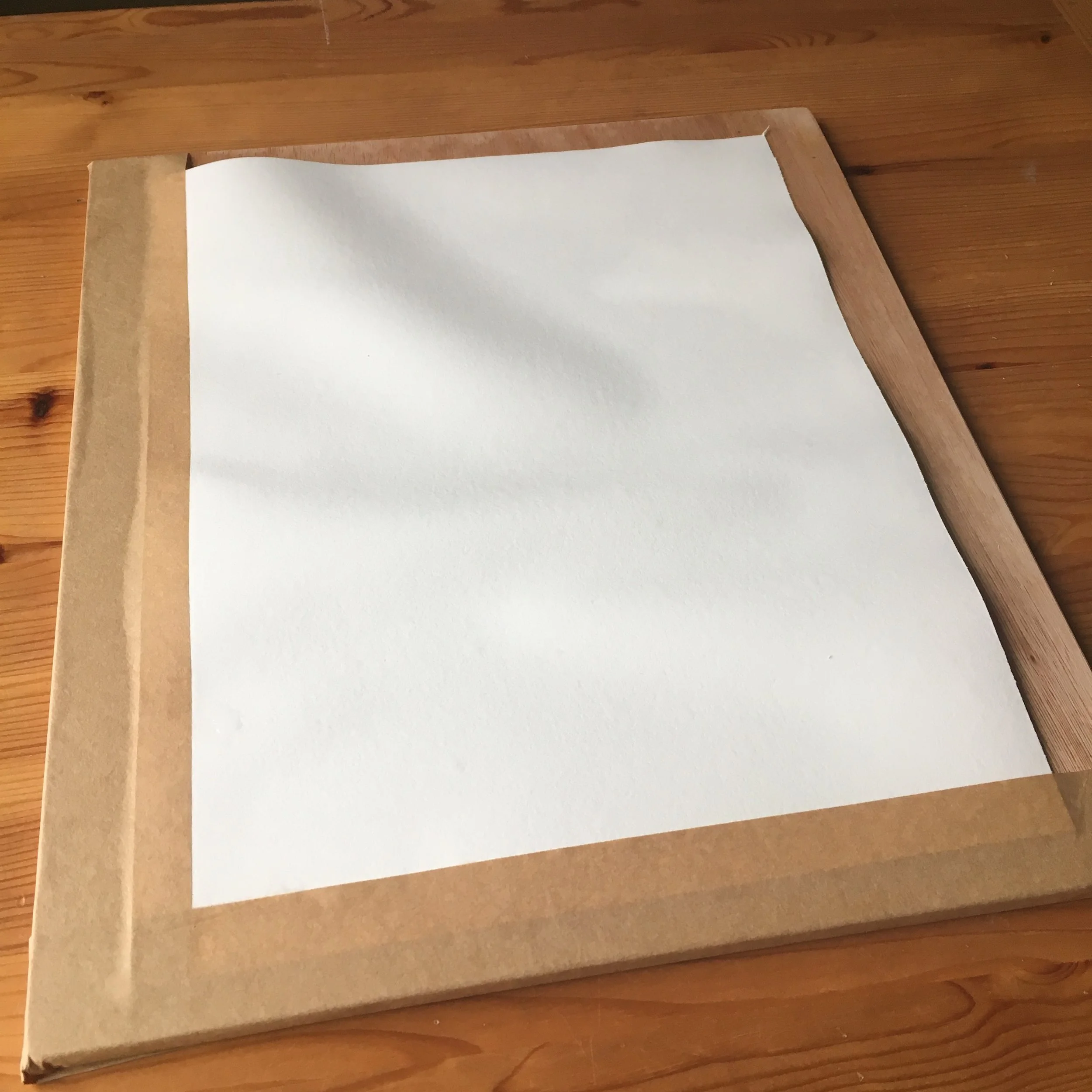 Stretching Watercolour Paper — Helen Cousins Botanics