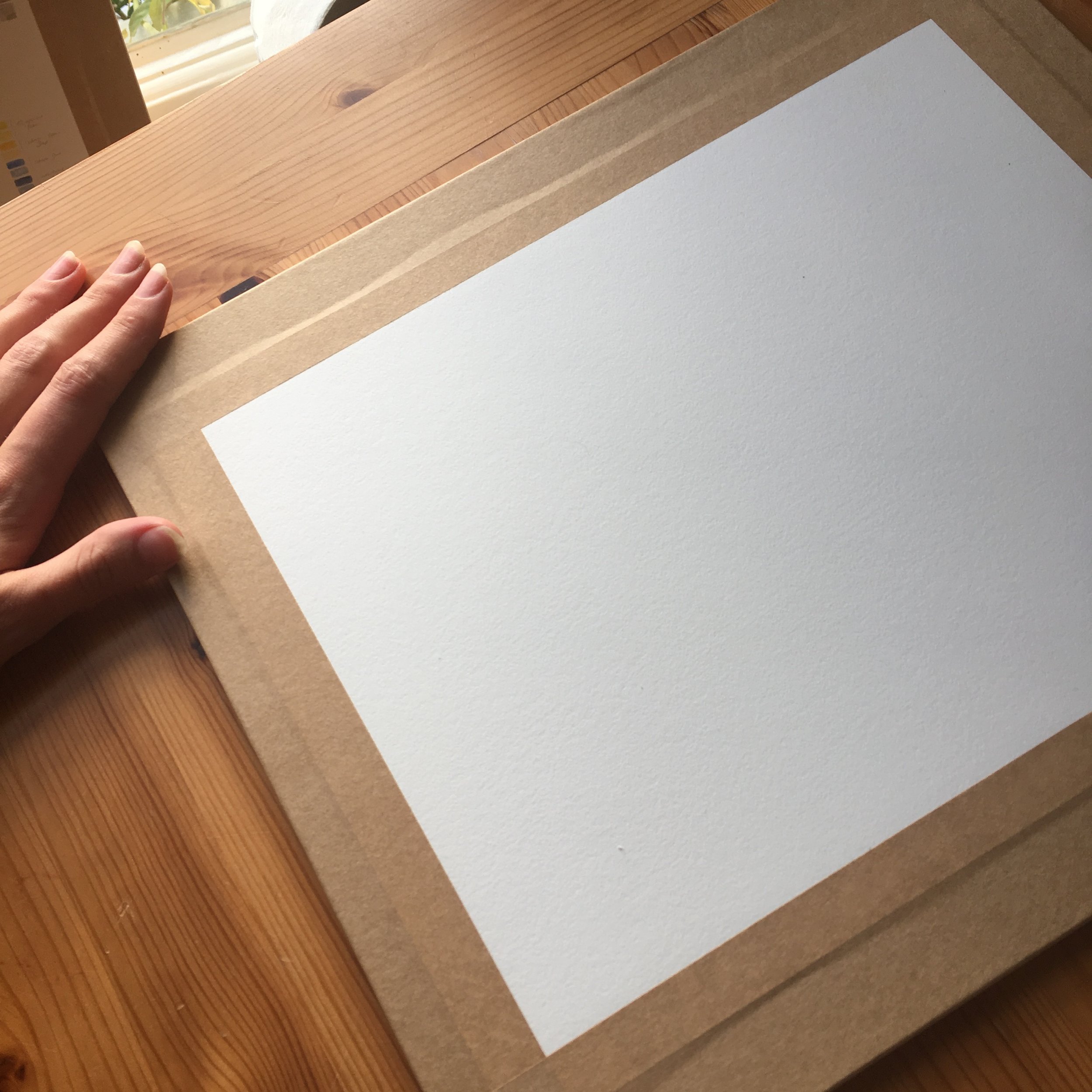 The importance of stretching watercolour paper
