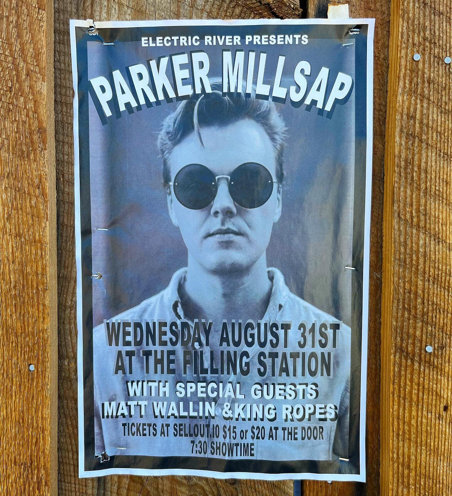 Tonight!
The Filling Station
@parkermillsap 9:00
@king.ropes duo Dave &amp; Joey 8:00
@mwnervousbreakdown Matt Wallin solo 7:30