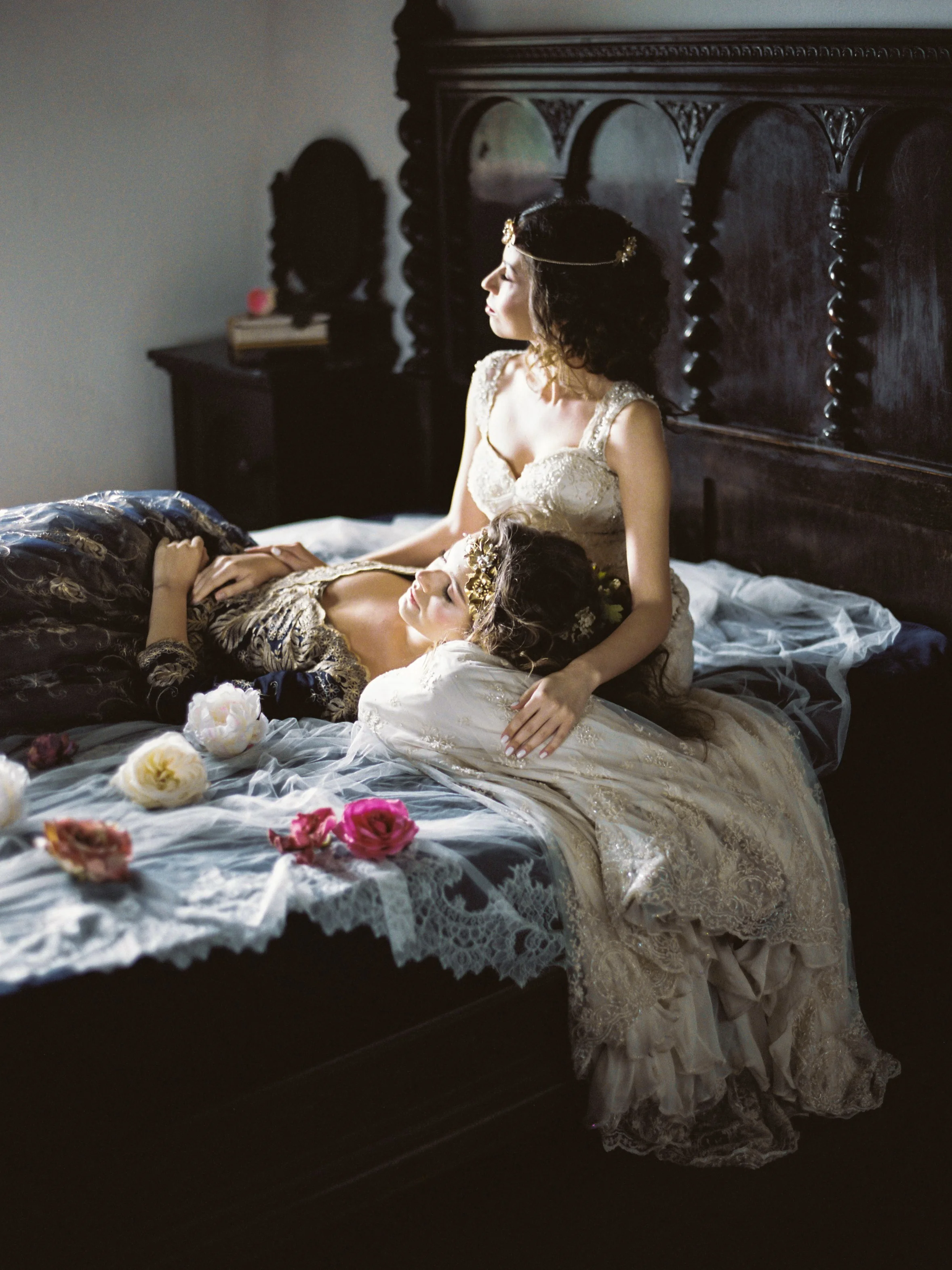 Wedding styled shoot Sleeping Beauty at Dracula Castle Bran in Transylvania Romania by Viennese wedding and proposal planner High Emotion Weddings