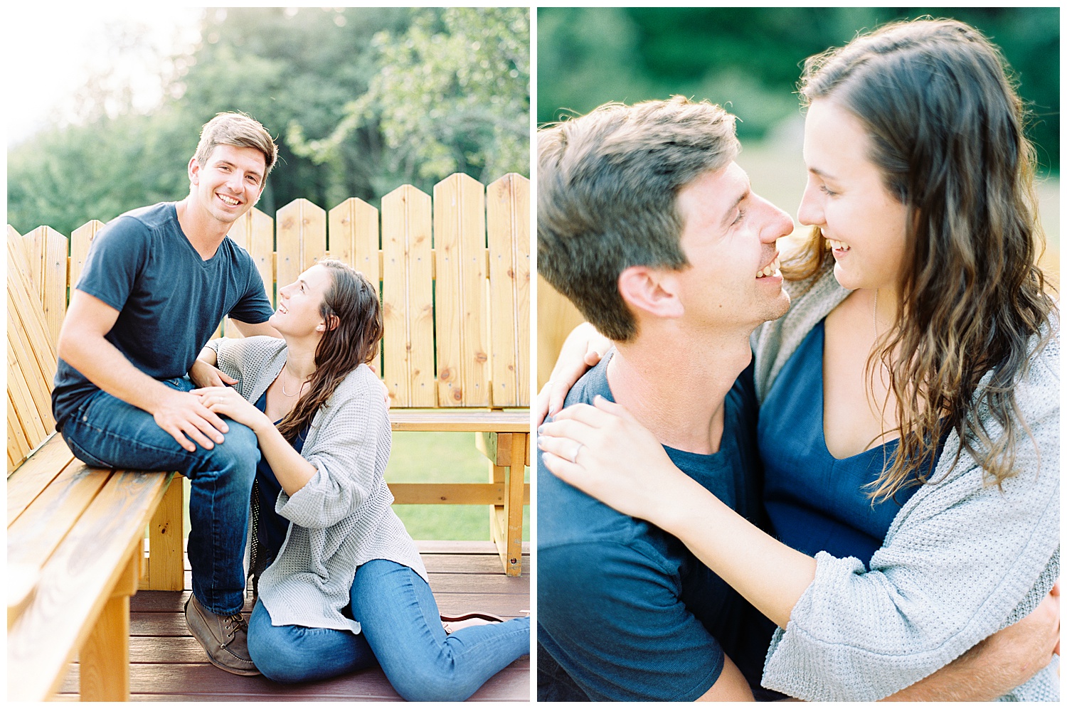 backyard engagement sesssion