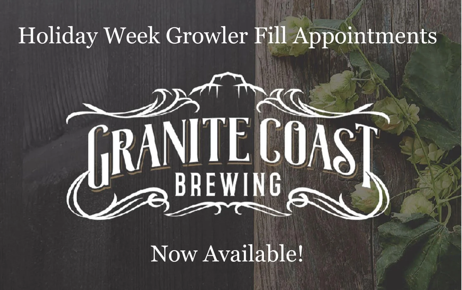 Holiday Growler Fills by Appointment