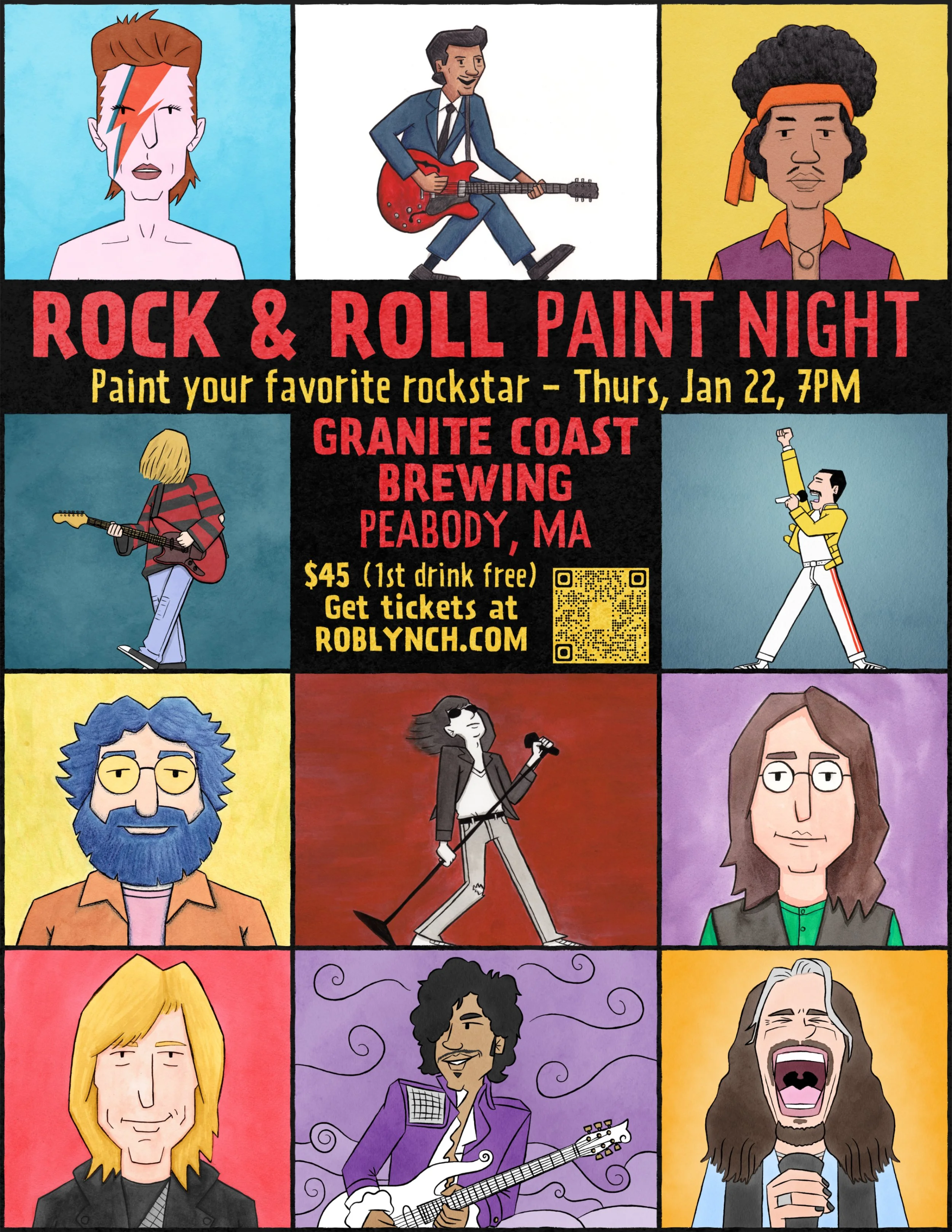 Rock &amp; Roll Paint Night