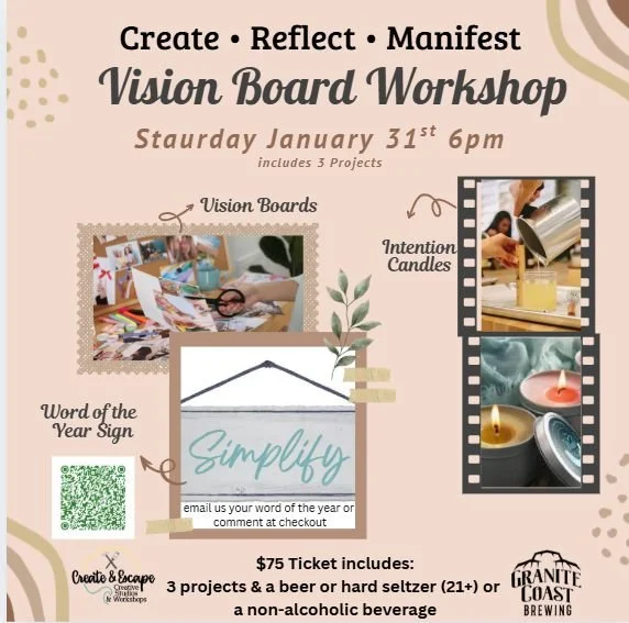 Create Reflect Manifest 2026 Vision Board Workshop