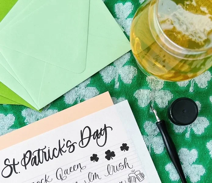 Beginner Calligraphy: St. Patrick's Theme