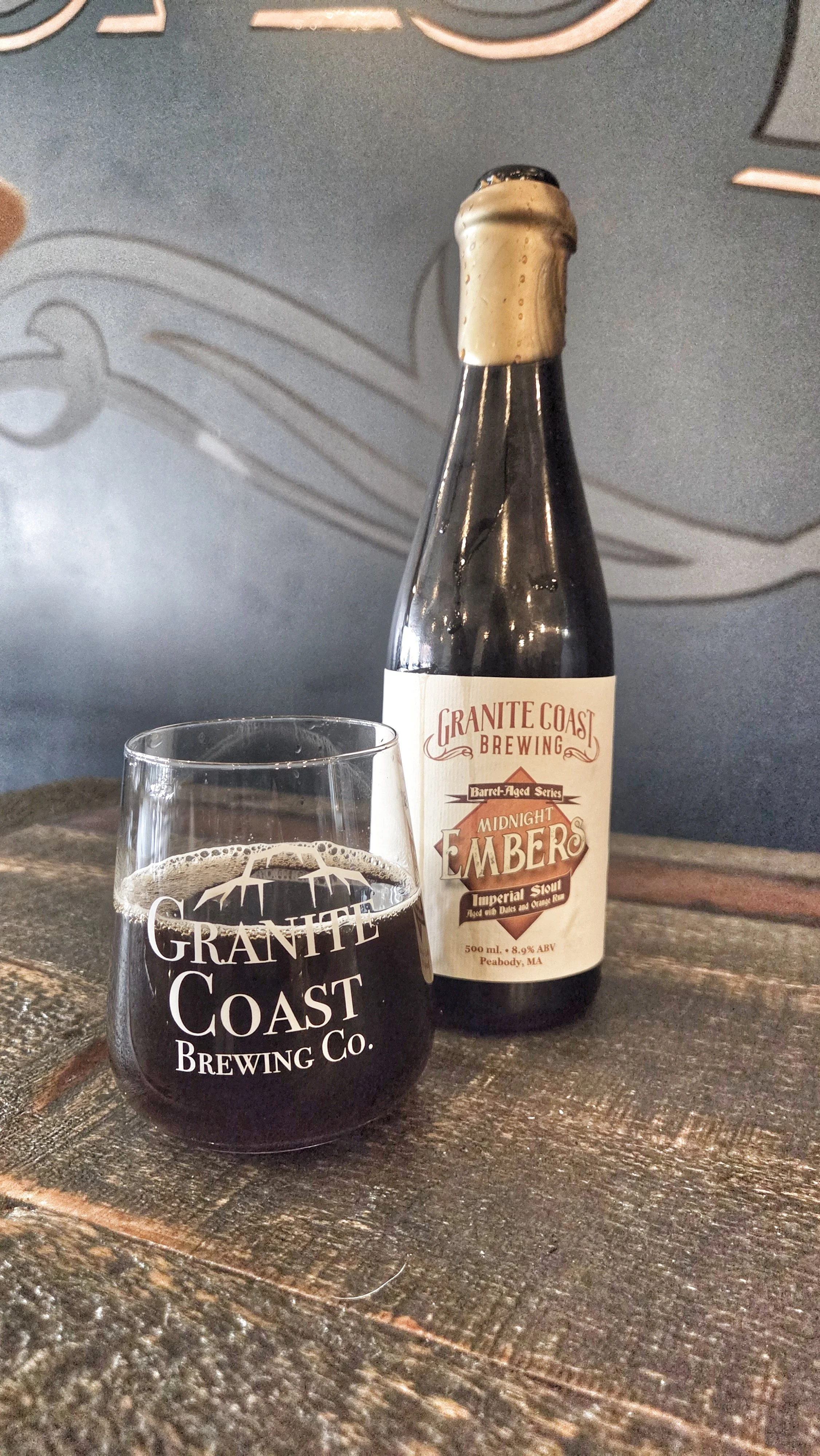Midnight Embers Imperial Stout Aged with Dates and Orange Rum