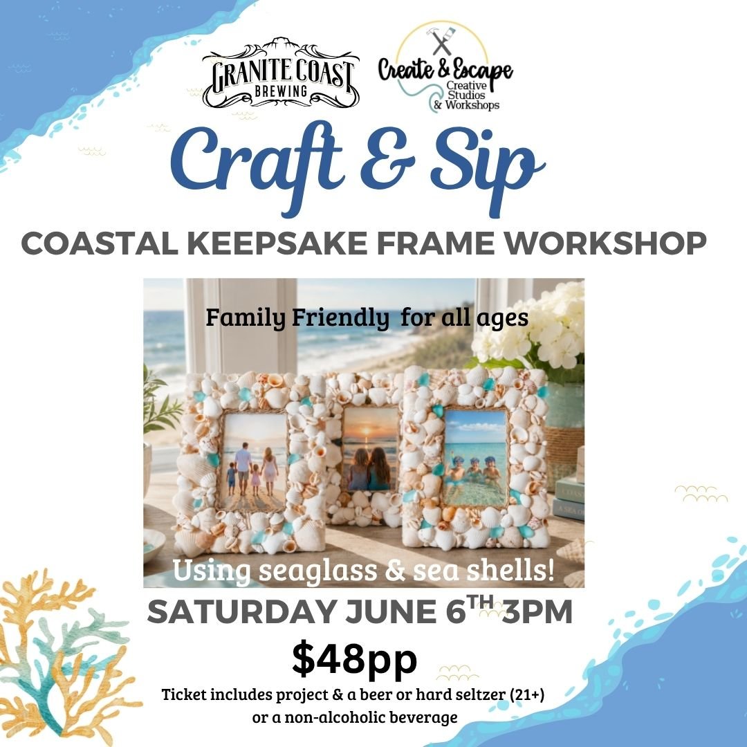 Coastal Keepsake Frame Workshop (Family Friendly)