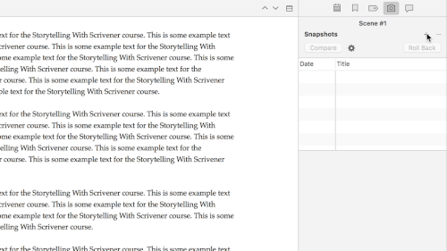 How to Review Old Drafts With Scrivener Snapshots — Well-Storied.