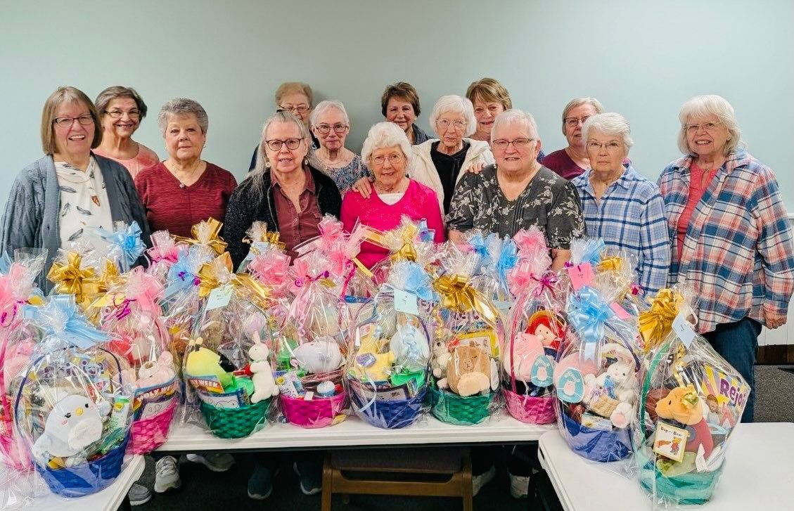 Our Monday Morning Bible Study ladies made up Easter baskets for Bethany House &mdash; an organization we&rsquo;ve loved supporting through the years. Thanks, ladies, for the love and care you put into this every year! ❤️✝️🐇