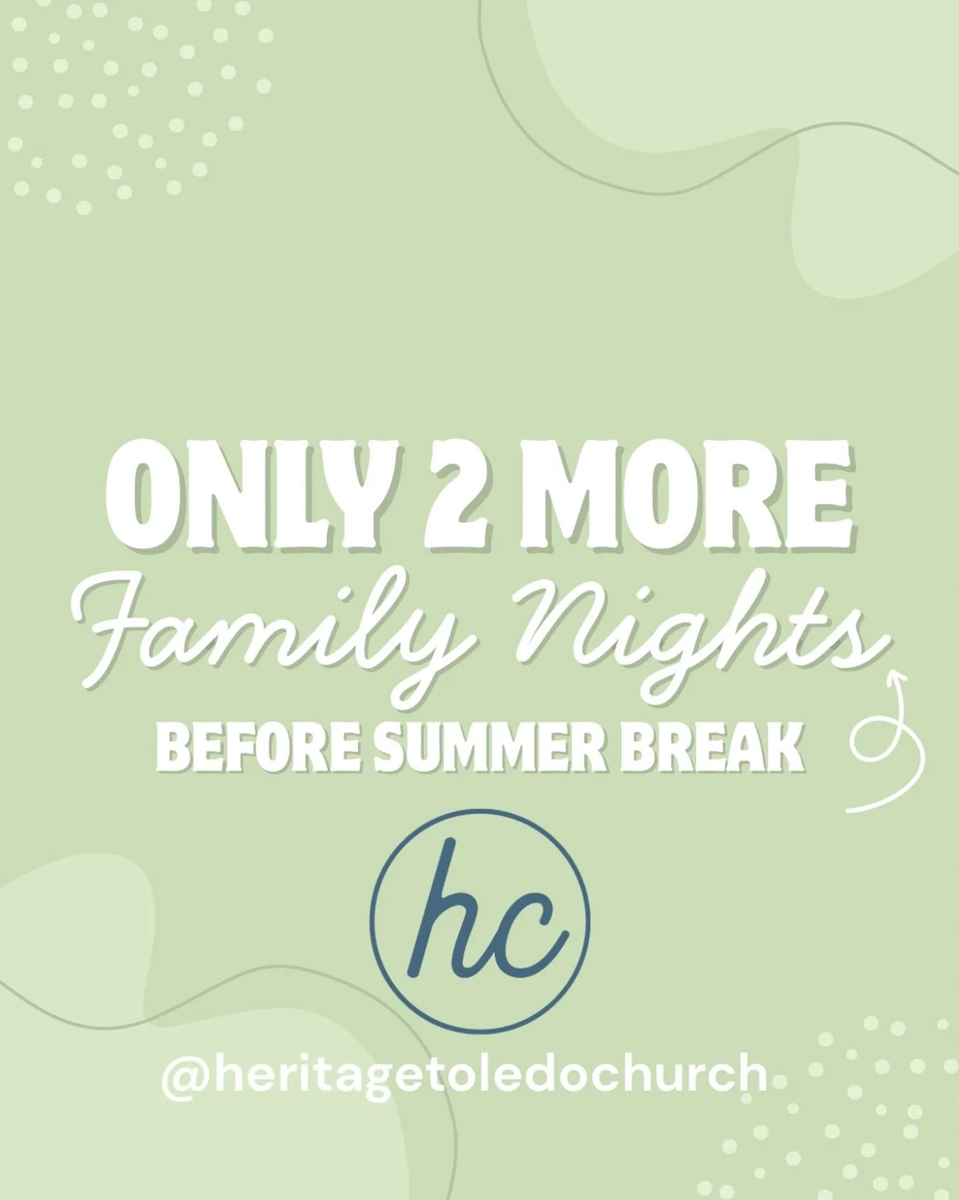 There are only TWO more Family Nights before we break for Summer! Whether you&rsquo;ve never been or you&rsquo;ve never missed &mdash; COME OUT TONIGHT!

Dinner 5:30-6:30p
Programming for all ages 6:30-7:45p