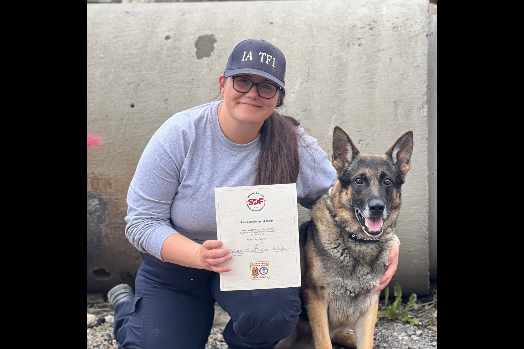 Tasha Snoberger &amp; K9 Riggs