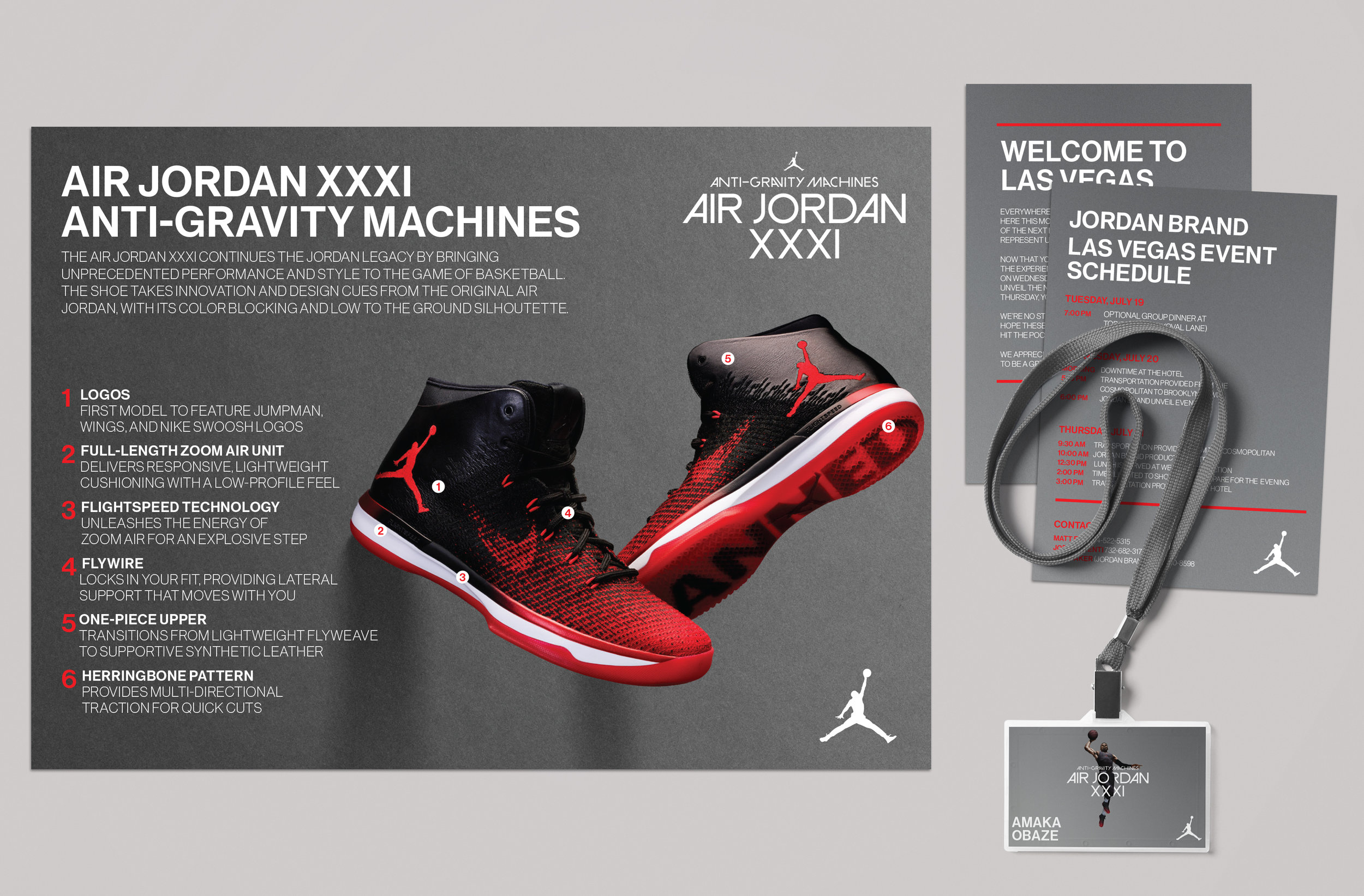 Jordan Sneaker Release Influencer Event Collateral 