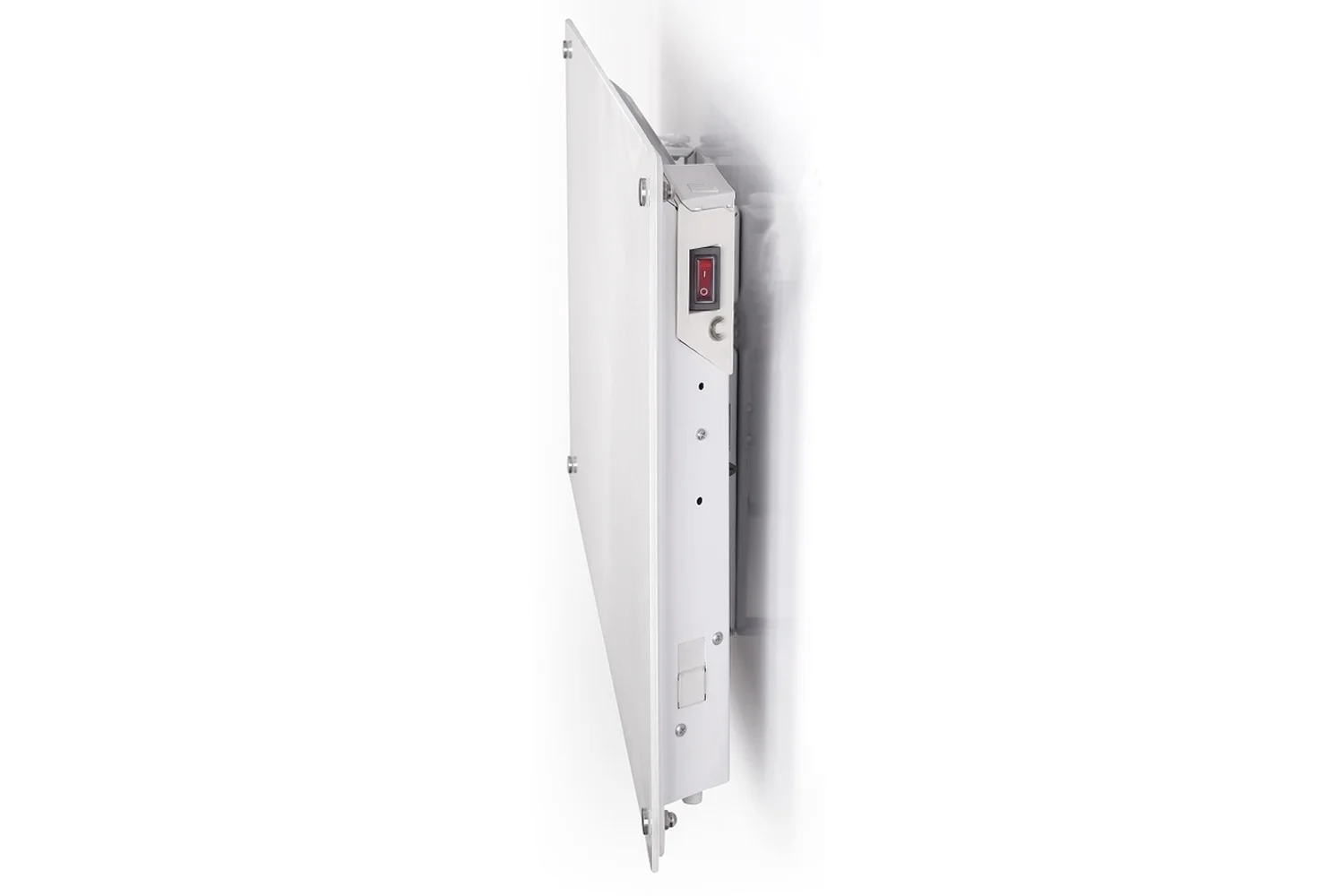 Mill MB600 glass heater wall holder side view