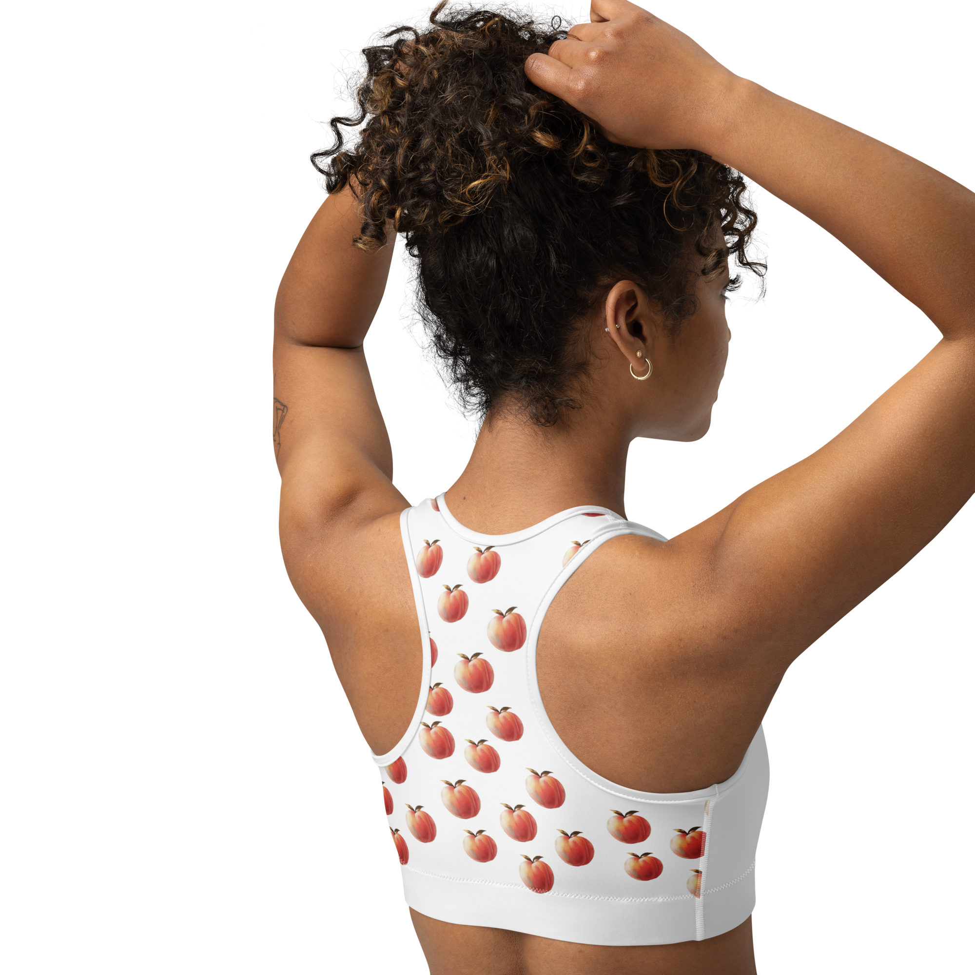 White coralPEACHES® Sports Bra Back.png