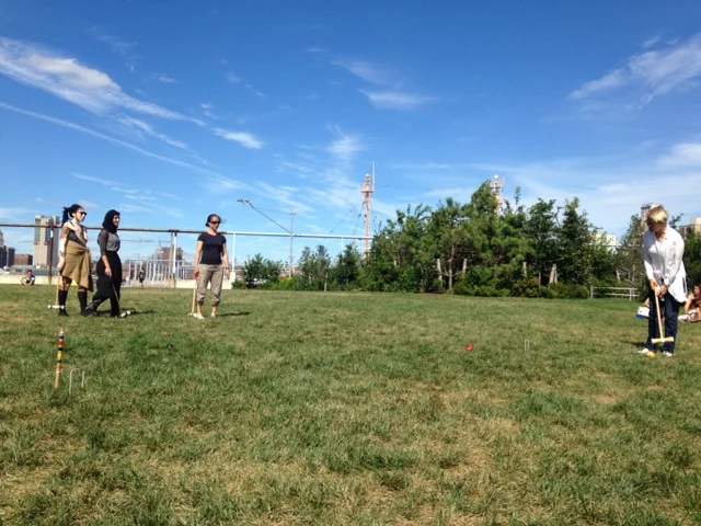 POPc End of Summer Party Croquet at Brooklyn Bridge Park August 2016