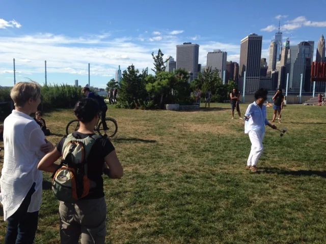 POPc End of Summer Party Croquet at Brooklyn Bridge Park August 2016
