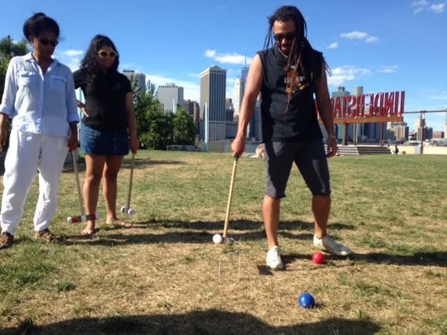POPc End of Summer Party Croquet at Brooklyn Bridge Park August 2016